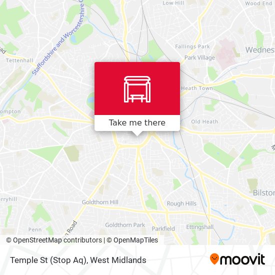 Temple St (Stop Aq) map