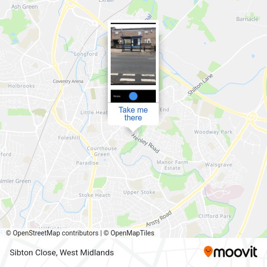 Sibton Close map