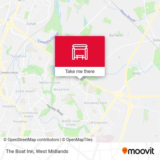 The Boat Inn map