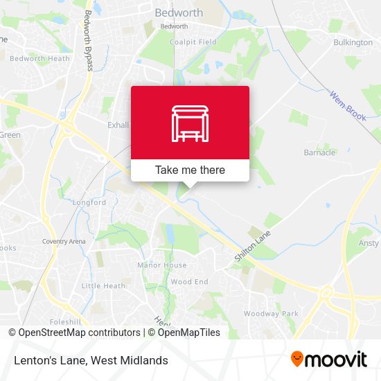 Lenton's Lane map