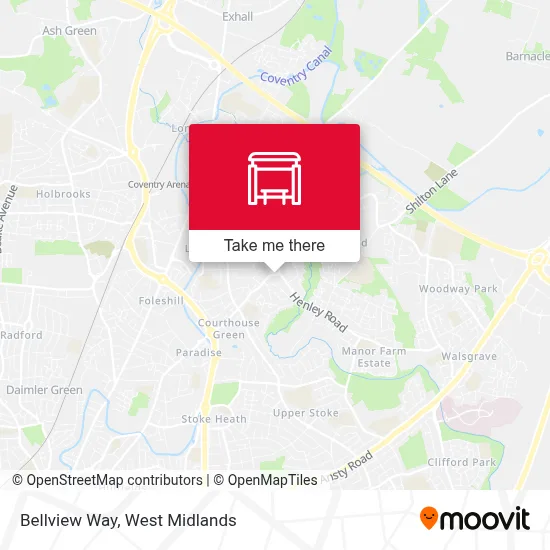 Bellview Way map
