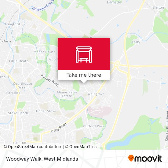 Woodway Walk map