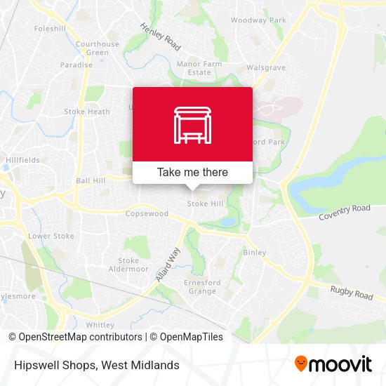 Hipswell Shops map
