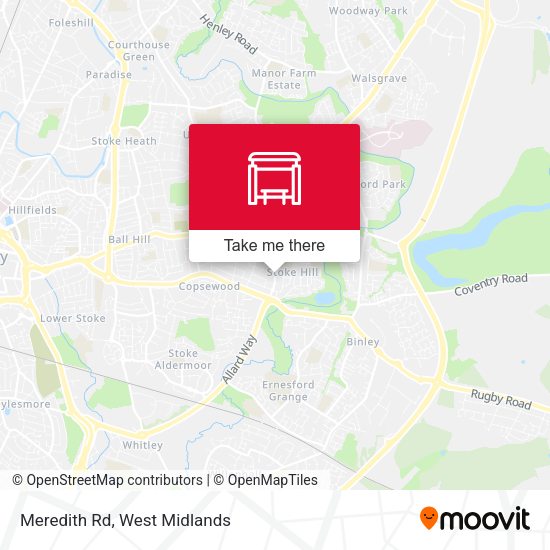 Meredith Rd map