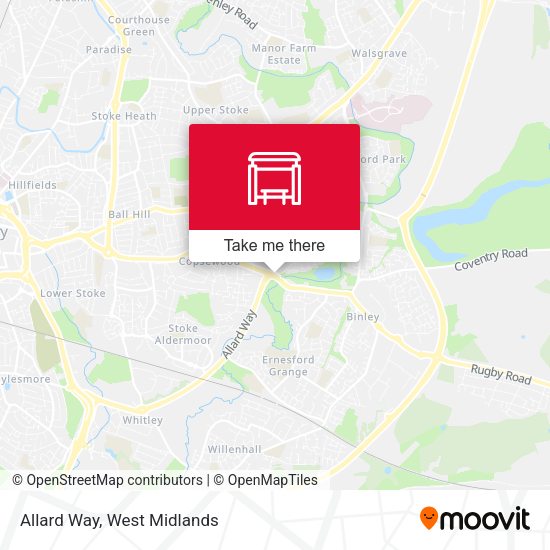Allard Way map