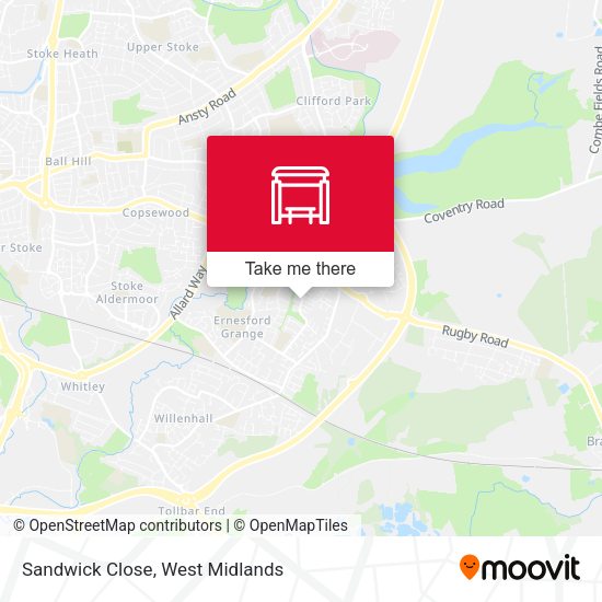 Sandwick Close map