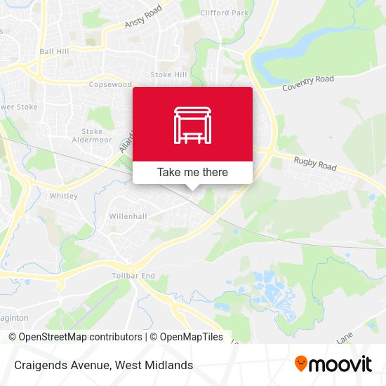 Craigends Avenue map