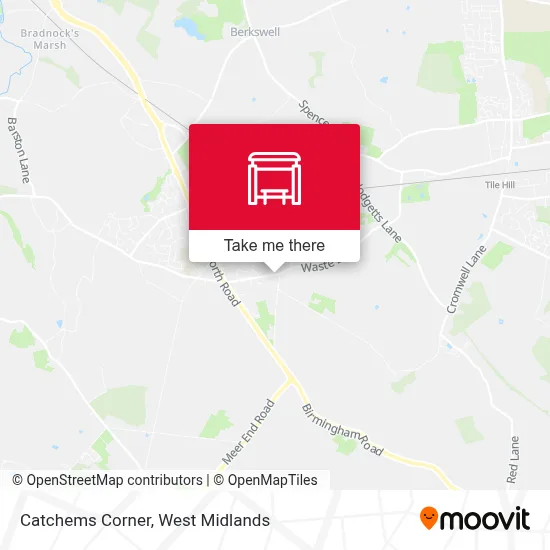 Catchems Corner map