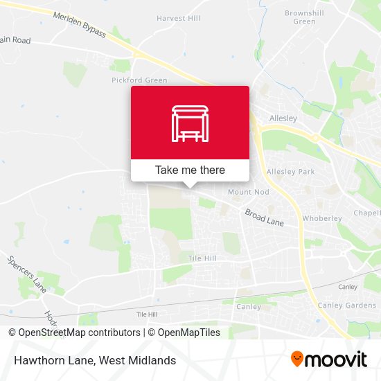 Hawthorn Lane map