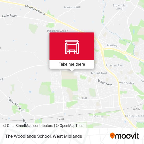 The Woodlands School map
