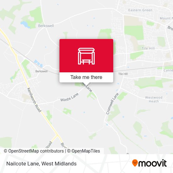 Nailcote Lane map
