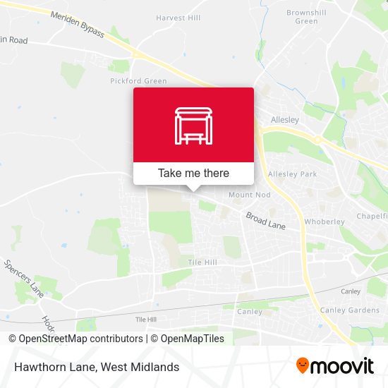 Hawthorn Lane map