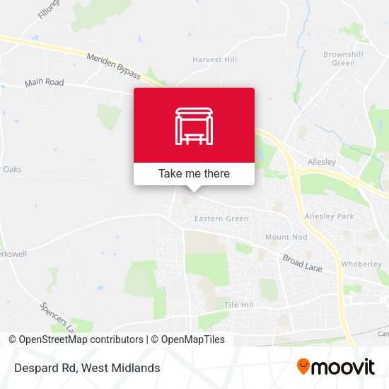 Despard Rd map