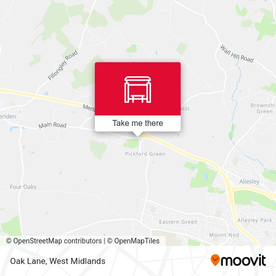 Oak Lane map