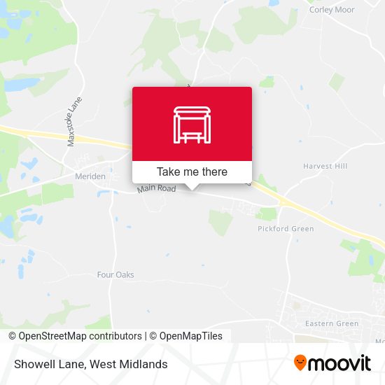 Showell Lane map