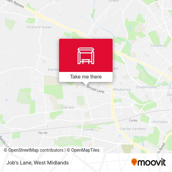 Job's Lane map