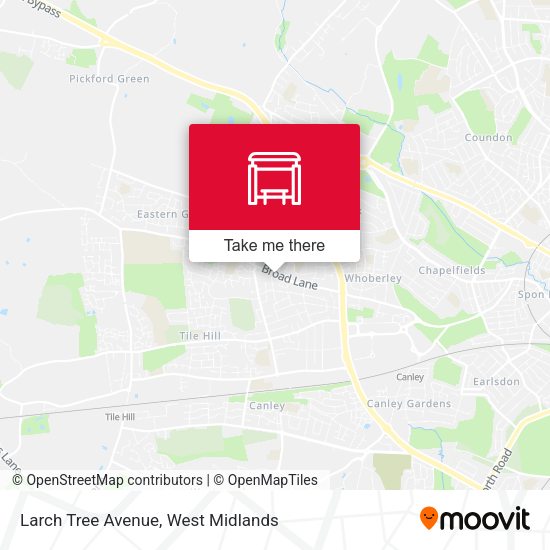 Larch Tree Avenue map