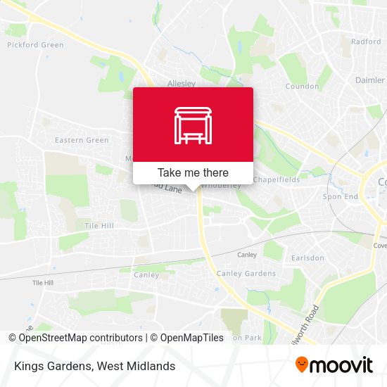 Kings Gardens map