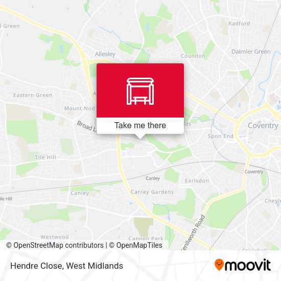 Hendre Close map