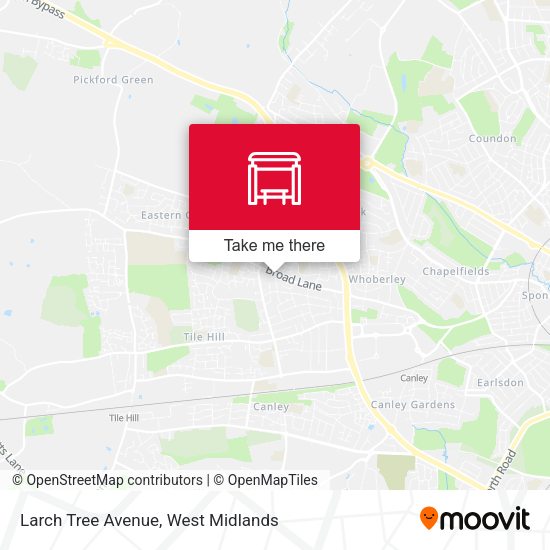 Larch Tree Avenue map