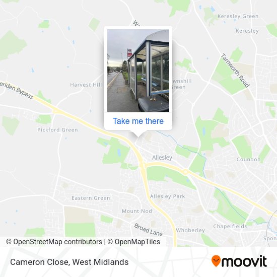 Cameron Close map