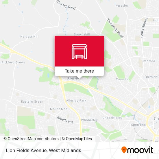 Lion Fields Avenue map