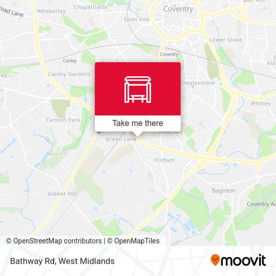 Bathway Rd map