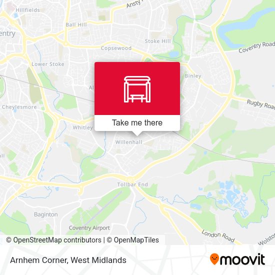 Arnhem Corner map