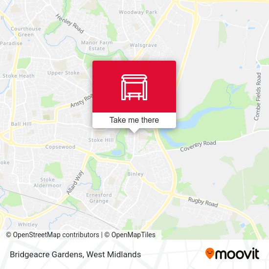 Bridgeacre Gardens map
