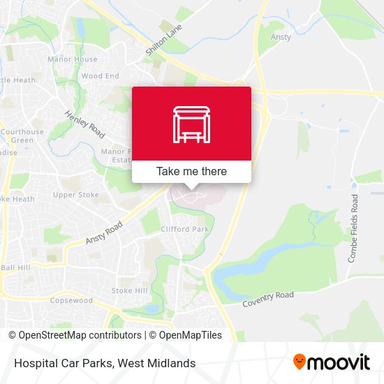 Hospital Car Parks map