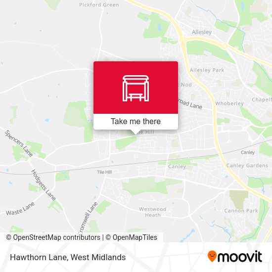 Hawthorn Lane map