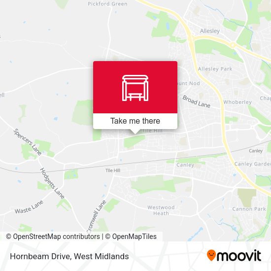 Hornbeam Drive map