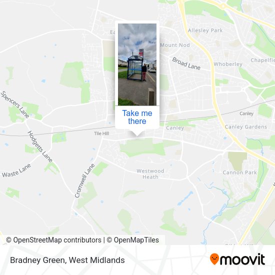 Bradney Green map