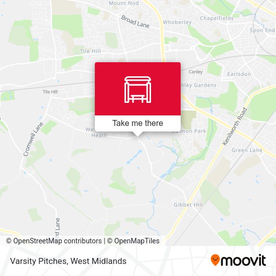Varsity Pitches map