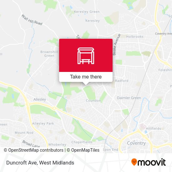 Duncroft Ave map