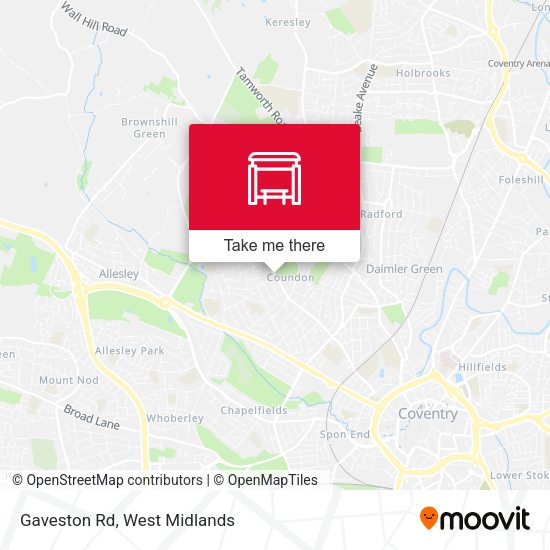 Gaveston Rd map