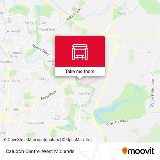 Caludon Centre map