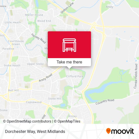 Dorchester Way map