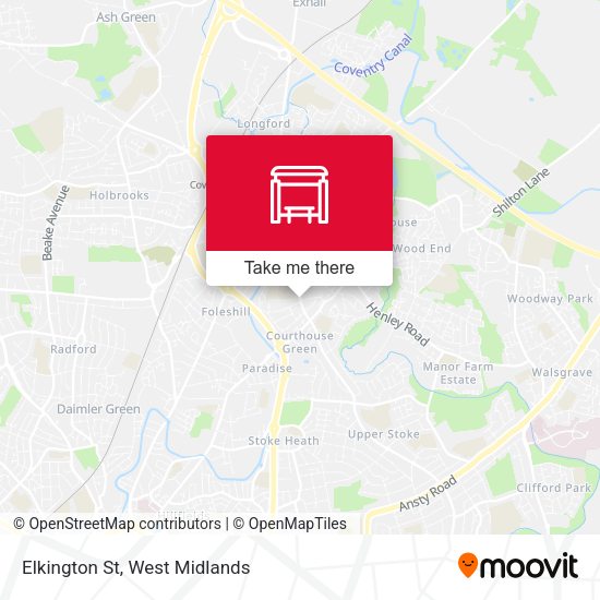Elkington St map