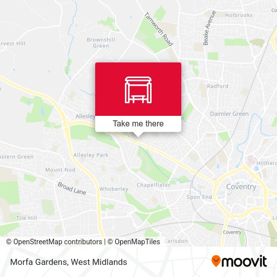 Morfa Gardens map
