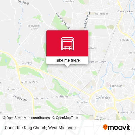 Christ the King Church map