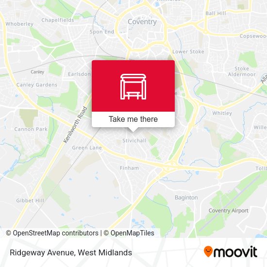 Ridgeway Avenue map