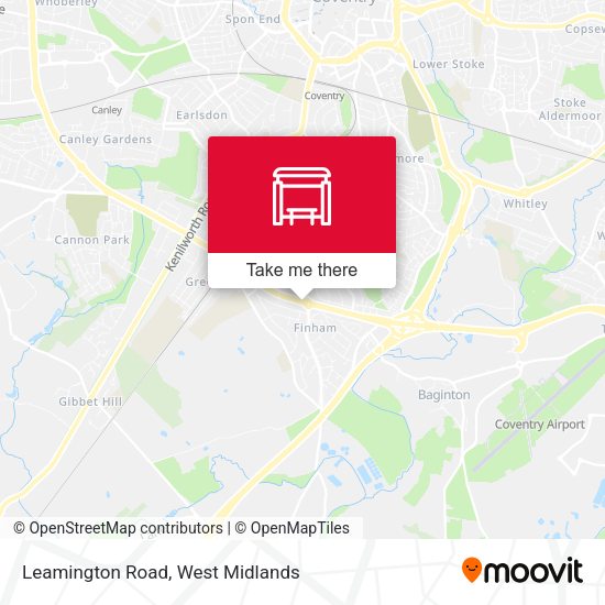 Leamington Road map