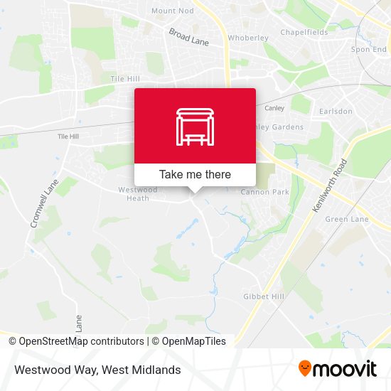 Westwood Way map