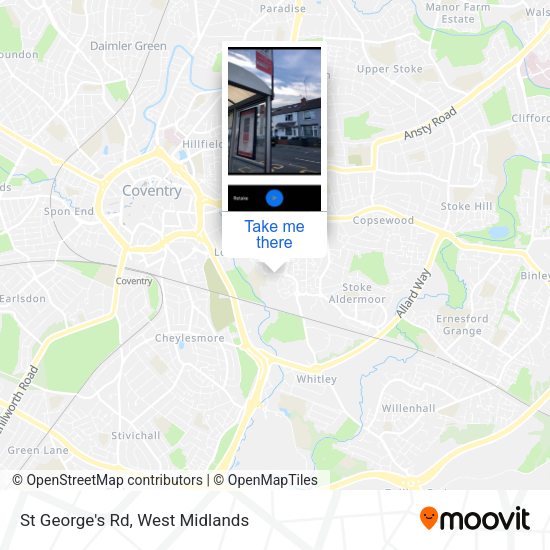 St George's Rd map