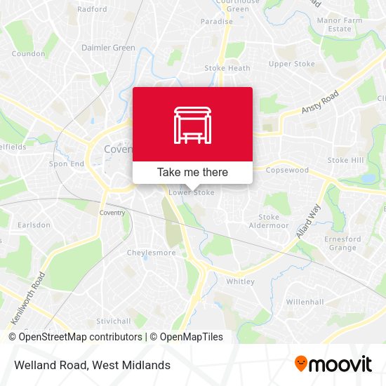 Welland Road map