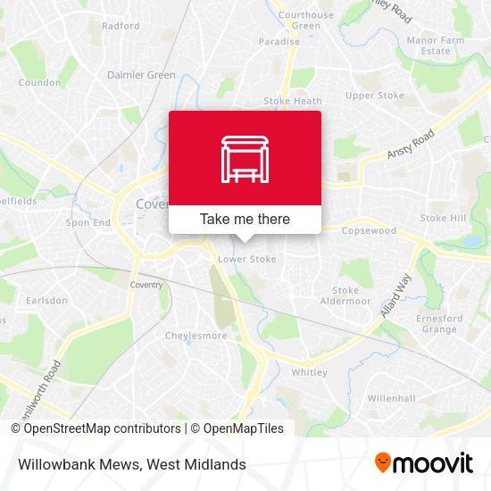 Willowbank Mews map