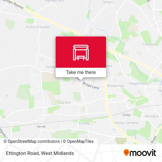 Ettington Road map