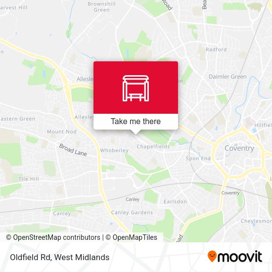 Oldfield Rd map