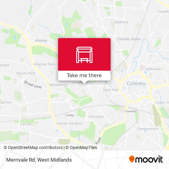 Merrivale Rd map